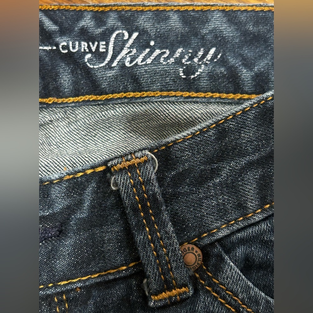 Tommy Hilfiger Women’s 6 Curve Skinny Jeans, Women’s Pants, Embroidered Pockets - Picture 3 of 9